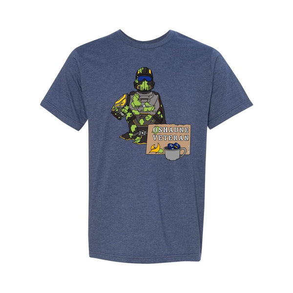 Oshaune Veteran USA-Made Heather Unisex T-Shirt