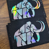 Geometric Mammoth Laser Cut Patch
